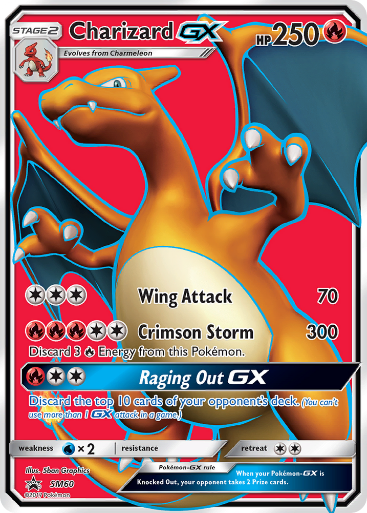 Charizard GX (SM60) (Jumbo Card) [Sun &amp; Moon: Black Star Promos] 