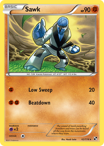 Sawk (62/114) [Black &amp; White: Base Set] 
