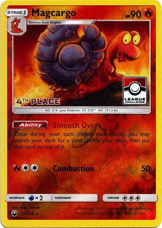 Magcargo (24/168) (League Promo 4th Place) [Sun &amp; Moon: Celestial Storm] 