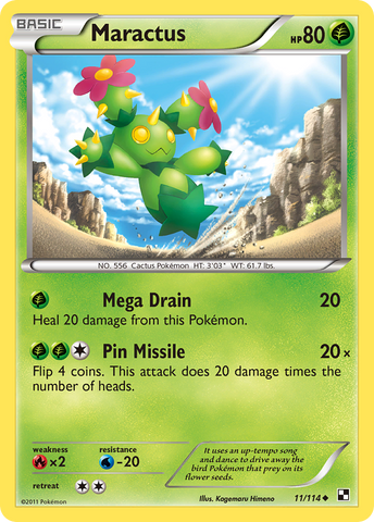 Maractus (11/114) [Black &amp; White: Base Set] 