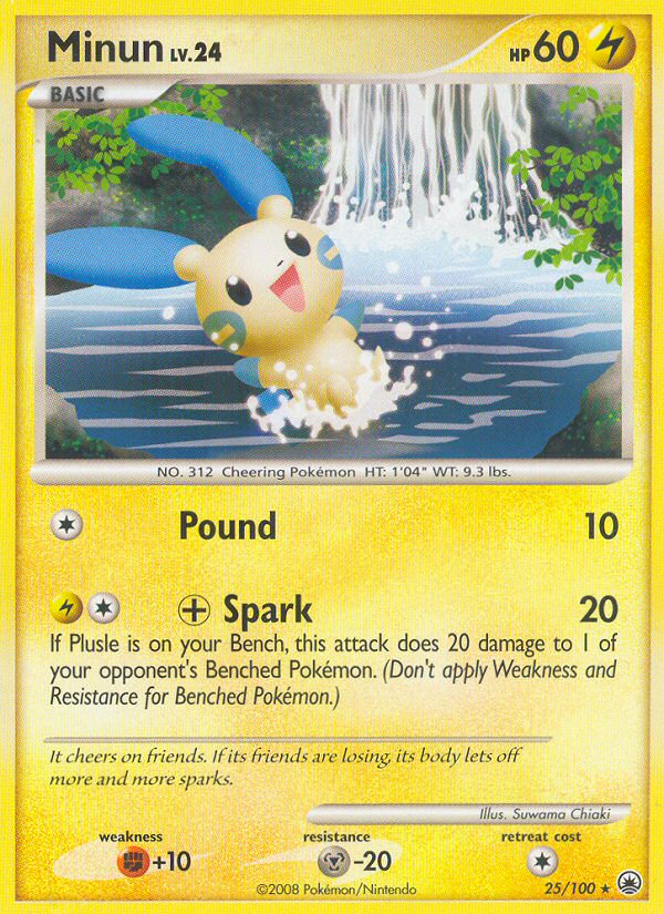 Minun (25/100) [Diamond &amp; Pearl: Majestic Dawn] 