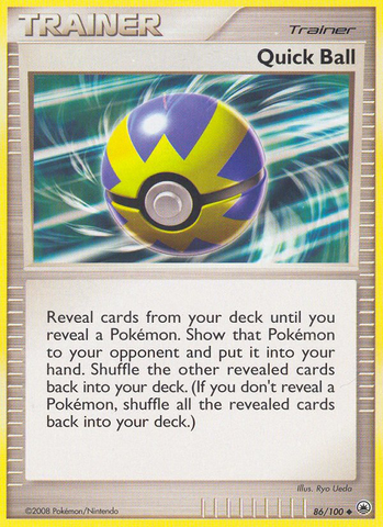 Quick Ball (86/100) [Diamond &amp; Pearl: Majestic Dawn] 