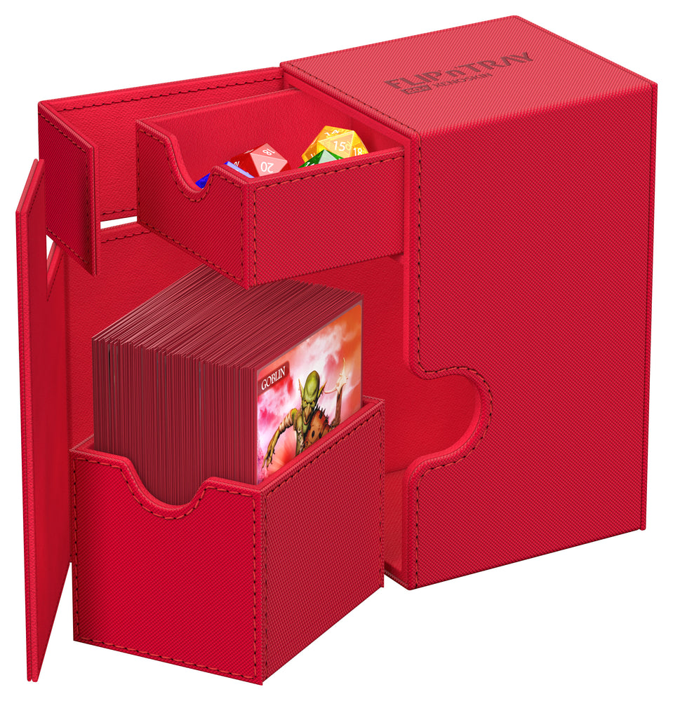 Ultimate Guard - Boîte pour deck Flip 'N' Tray (80+) [ROUGE]