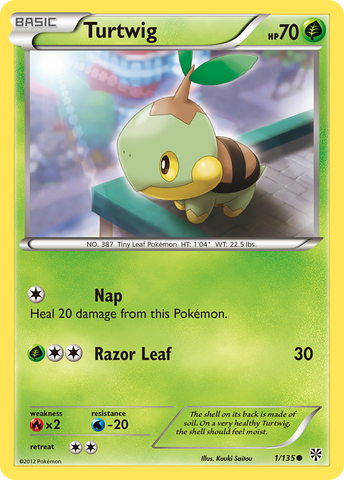 Turtwig (1/135) [Black &amp; White: Plasma Storm] 
