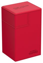 Ultimate Guard - Boîte pour deck Flip 'N' Tray (80+) [ROUGE]