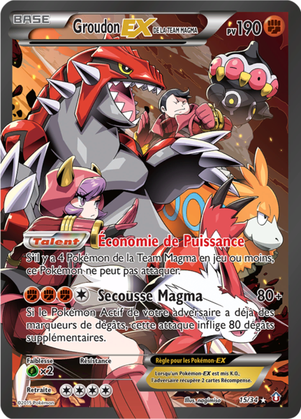 (FRANÇAIS) Groudon EX de la Team Magma (15/34) [XY: Double Danger]