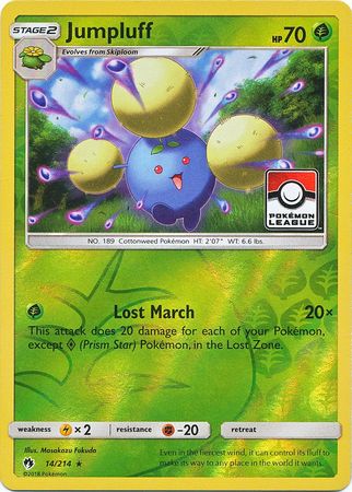 Jumpluff (14/214) (League Promo) [Sun &amp; Moon: Lost Thunder] 