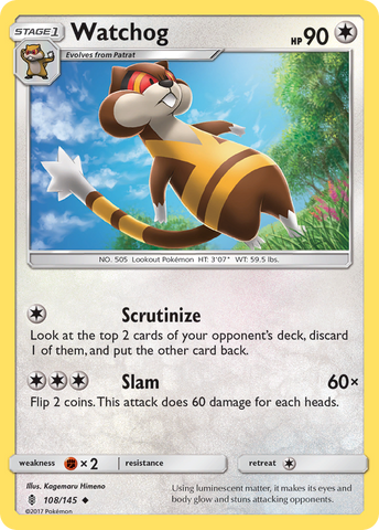 Watchog (108/145) [Sun &amp; Moon: Guardians Rising] 