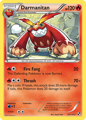 Darmanitan (25/114) [Black &amp; White: Base Set] 