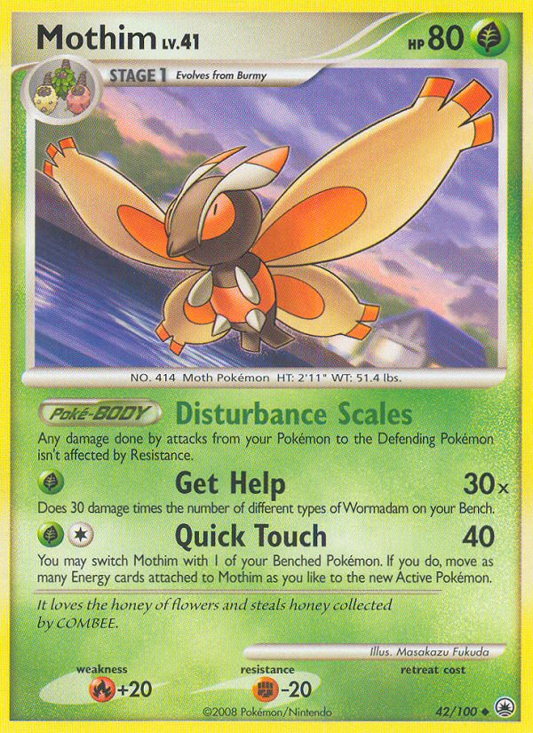 Mothim (42/100) [Diamond &amp; Pearl: Majestic Dawn] 