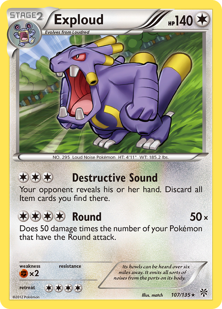 Exploud (107/135) [Black &amp; White: Plasma Storm] 