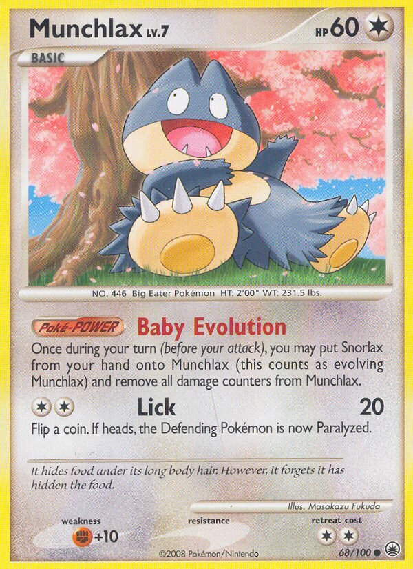 Munchlax (68/100) [Diamond &amp; Pearl: Majestic Dawn] 