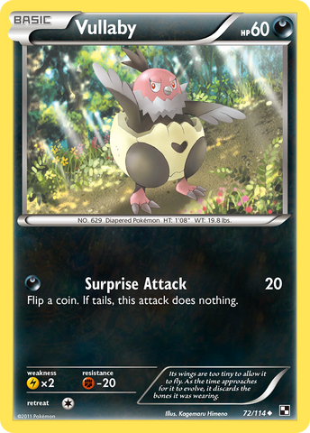 Vullaby (72/114) [Black &amp; White: Base Set] 