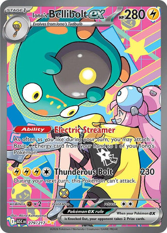 Iono's Bellibolt ex (279/217) [Mega Evolution: Ascended Heroes]