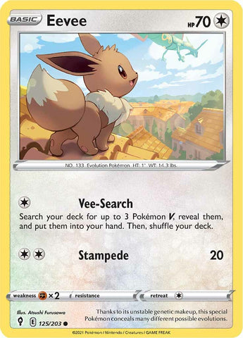 Eevee (125/203) [Sword &amp; Shield: Evolving Skies] 