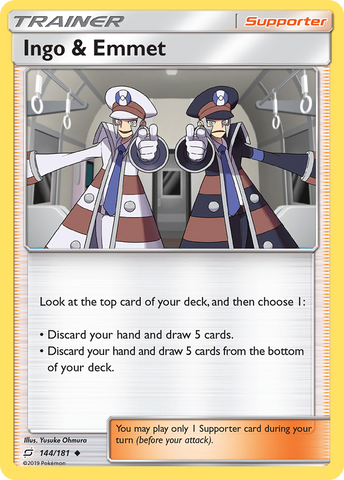 Ingo &amp; Emmet (144/181) [Sun &amp; Moon: Team Up] 