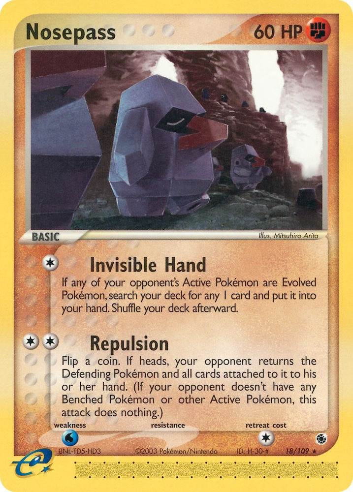Nosepass (18/109) [EX: Ruby &amp; Sapphire] 