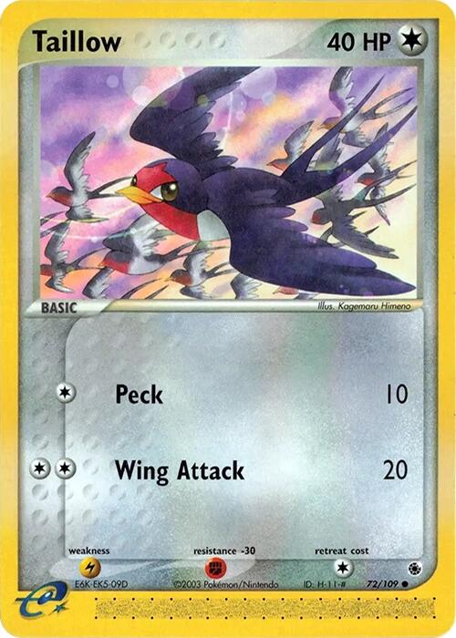 Taillow (72/109) [EX: Ruby &amp; Sapphire] 