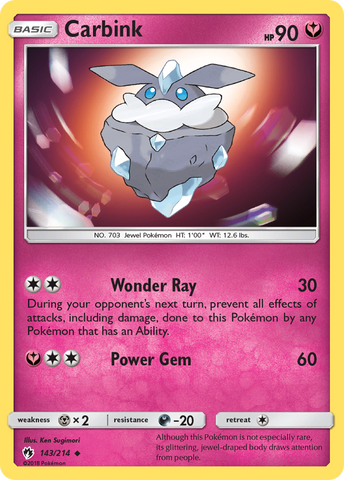 Carbink (143/214) [Sun &amp; Moon: Lost Thunder] 