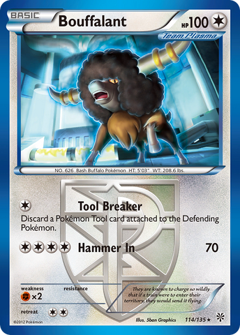 Bouffalant (114/135) [Black &amp; White: Plasma Storm] 