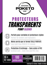 Sleeves POKETO – Protecteurs transparents [penny sleeves] (100 protecteurs)