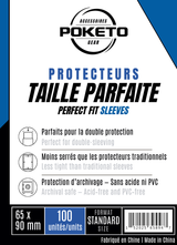 Sleeves POKETO – Taille parfaite [perfect fit] (100 protecteurs)