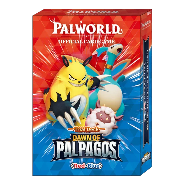 PALWORLD OFFICIAL CARD GAME - DAWN OF PALPAGOS: BLUE-RED TRIAL DECK (anglais)