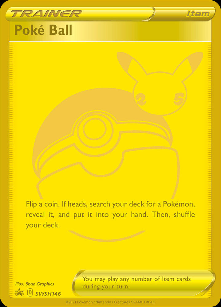 Poke Ball (SWSH146) (Celebrations) [Sword &amp; Shield: Black Star Promos] 