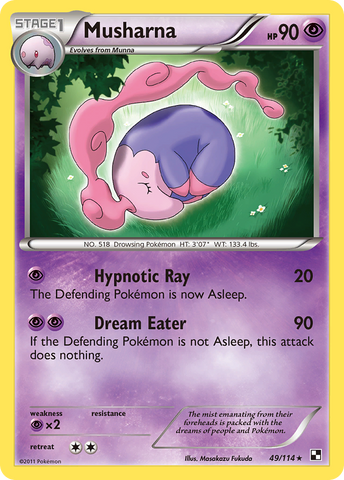 Musharna (49/114) [Black &amp; White: Base Set] 