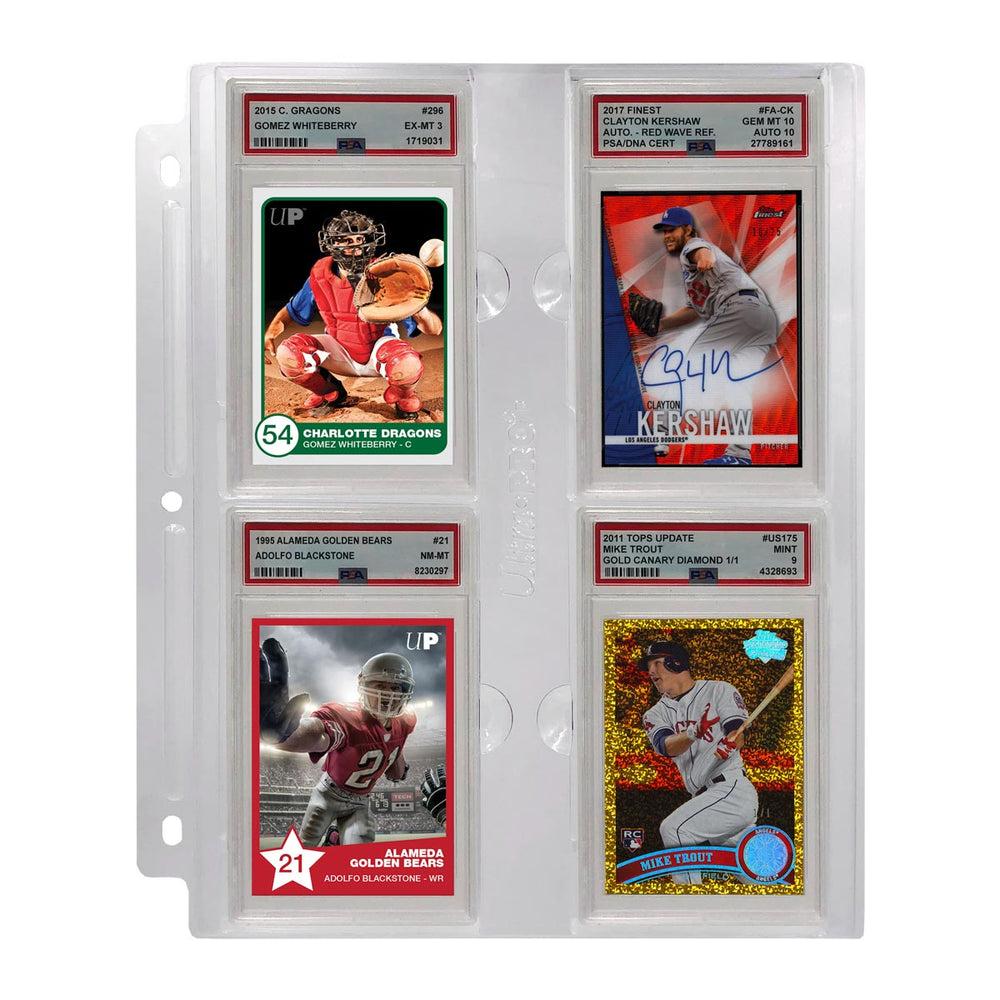 Ultra PRO: 4-Pocket Pages - Graded PSA Slabs