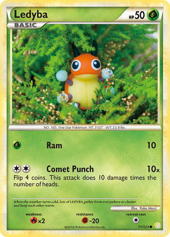 Ledyba (71/123) [HeartGold &amp; SoulSilver: Base Set] 