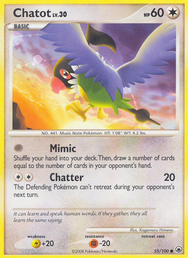 Chatot (55/100) [Diamond &amp; Pearl: Majestic Dawn] 