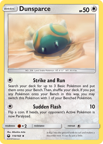 Dunsparce (110/168) [Sun &amp; Moon: Celestial Storm] 