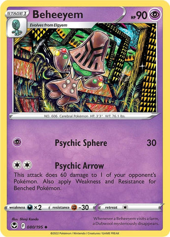 Beheeyem (080/195) [Sword &amp; Shield: Silver Tempest] 