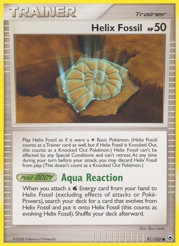 Helix Fossil (91/100) [Diamond &amp; Pearl: Majestic Dawn] 