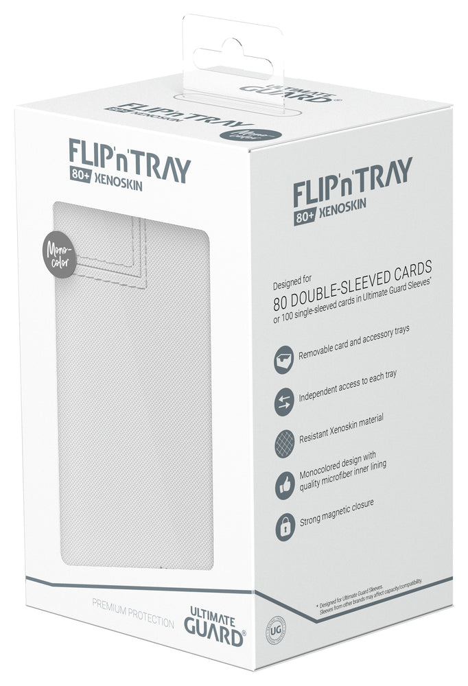 Ultimate Guard - Boîte pour deck Flip 'N' Tray (80+) [BLANC]