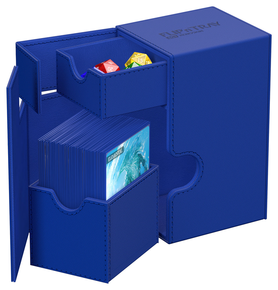 Ultimate Guard - Boîte pour deck Flip 'N' Tray (80+) [BLEU]