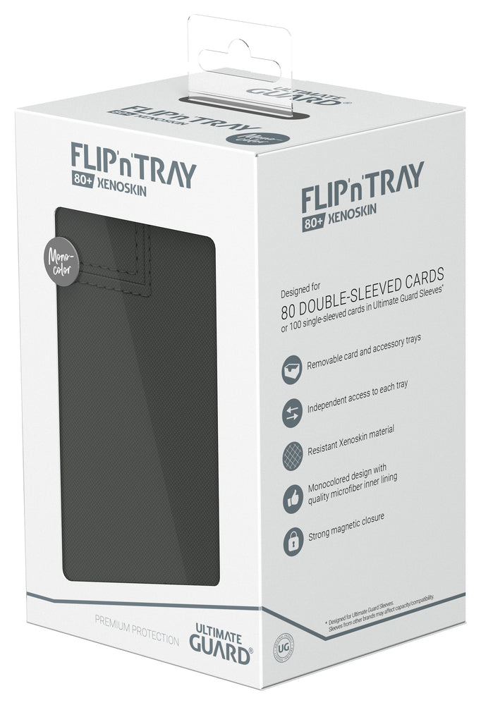 Ultimate Guard - Boîte pour deck Flip 'N' Tray (80+) [GRIS]