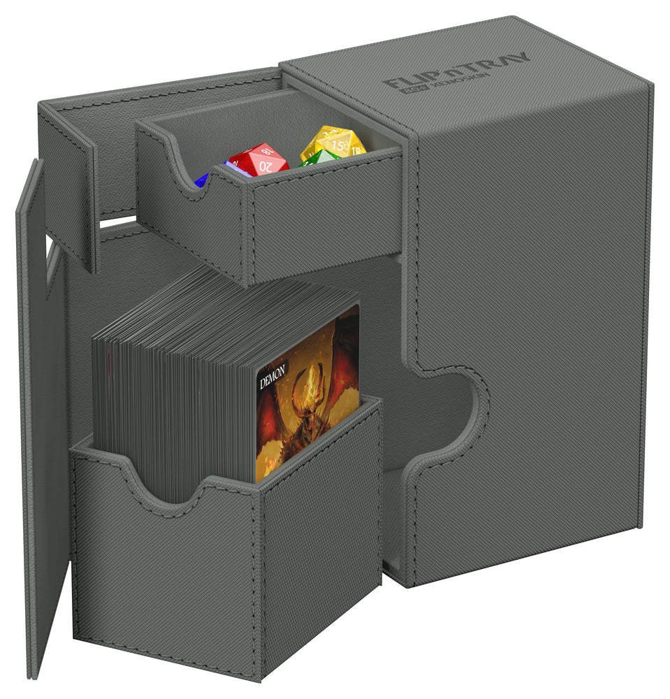 Ultimate Guard - Boîte pour deck Flip 'N' Tray (80+) [GRIS]