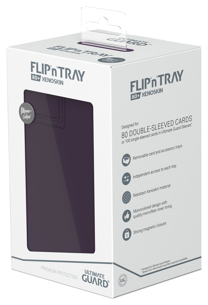 Ultimate Guard - Boîte pour deck Flip 'N' Tray (80+) [MAUVE]