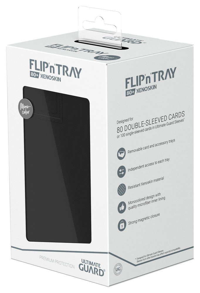 Ultimate Guard - Boîte pour deck Flip 'N' Tray (80+) [NOIR]