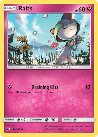 Ralts (91/147) [Sun &amp; Moon: Burning Shadows] 