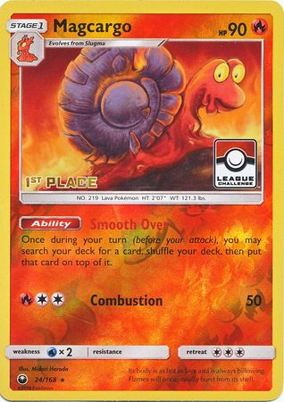 Magcargo (24/168) (League Promo 1st Place) [Sun &amp; Moon: Celestial Storm] 
