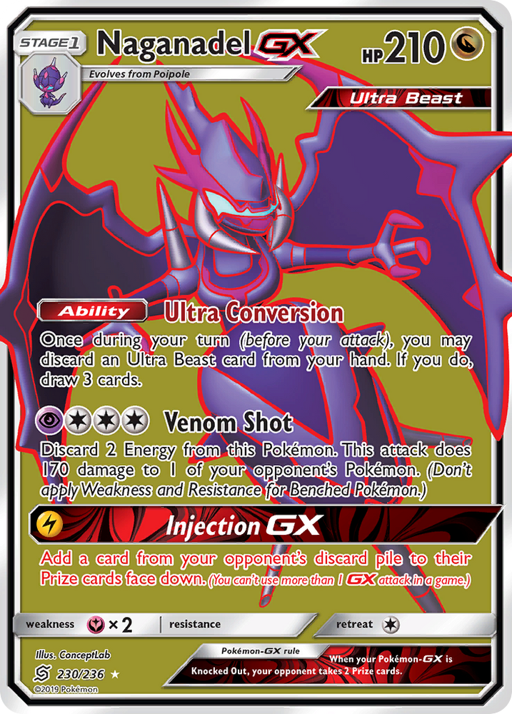 Naganadel GX (230/236) [Sun &amp; Moon: Unified Minds] 