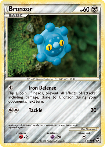 Bronzor (58/102) [HeartGold &amp; SoulSilver: Triumphant] 