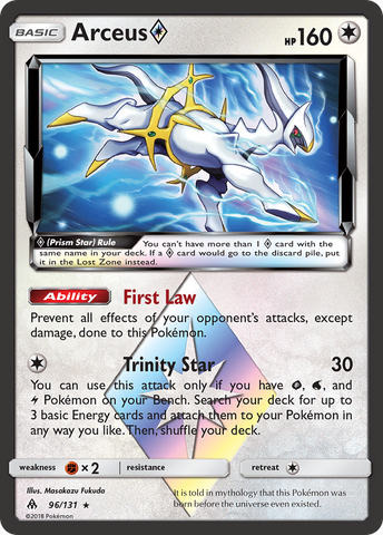 Arceus (96/131) (Prism Star) [Sun &amp; Moon: Forbidden Light]