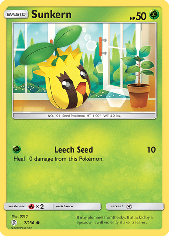Sunkern (7/236) [Sun &amp; Moon: Cosmic Eclipse] 