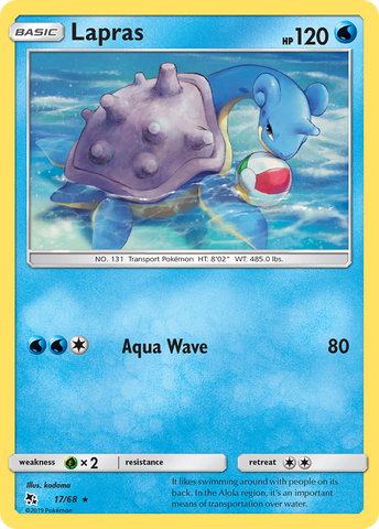 Lapras (17/68) [Sun &amp; Moon: Hidden Fates] 