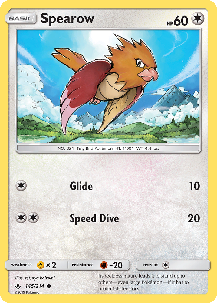 Spearow (145/214) [Sun &amp; Moon: Unbroken Bonds] 