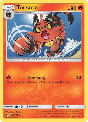 Torracat (28/214) [Sun &amp; Moon: Unbroken Bonds] 